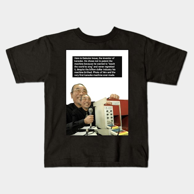 Inventor of Karaoke 🎤 Kids T-Shirt by Herrsi_Art